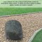 Decorative Outdoor Weather-Resistant Artistic Artificial Faux Stone Rock, Garden Patio Granite Grey Fiberglass Stone